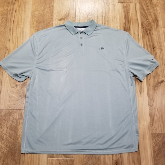 Ducks Unlimited 3XL 80th Anniversary Logo Vented Polo Shirt Sea Foam Aqua Green - Picture 1 of 13